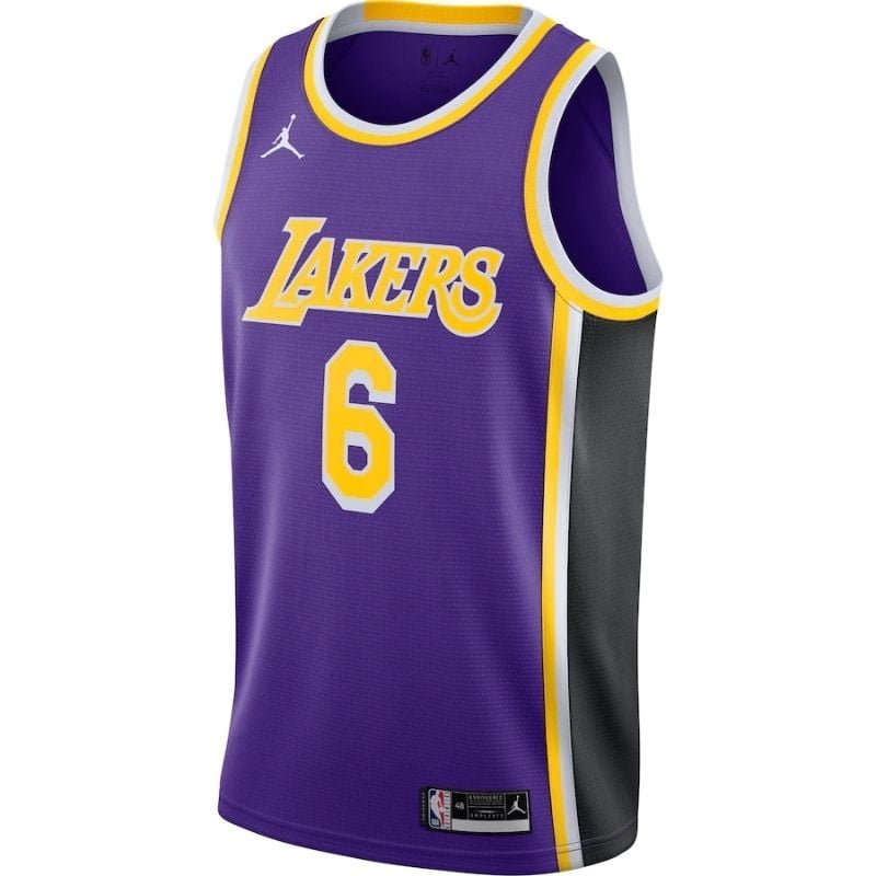 Men's Los Angeles Lakers LeBron James Purple 2021/22 #6 Swingman