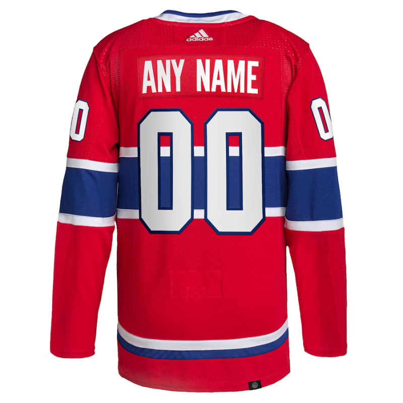 Montreal Canadiens Home Primegreen Custom Jersey Red Jersey Teams