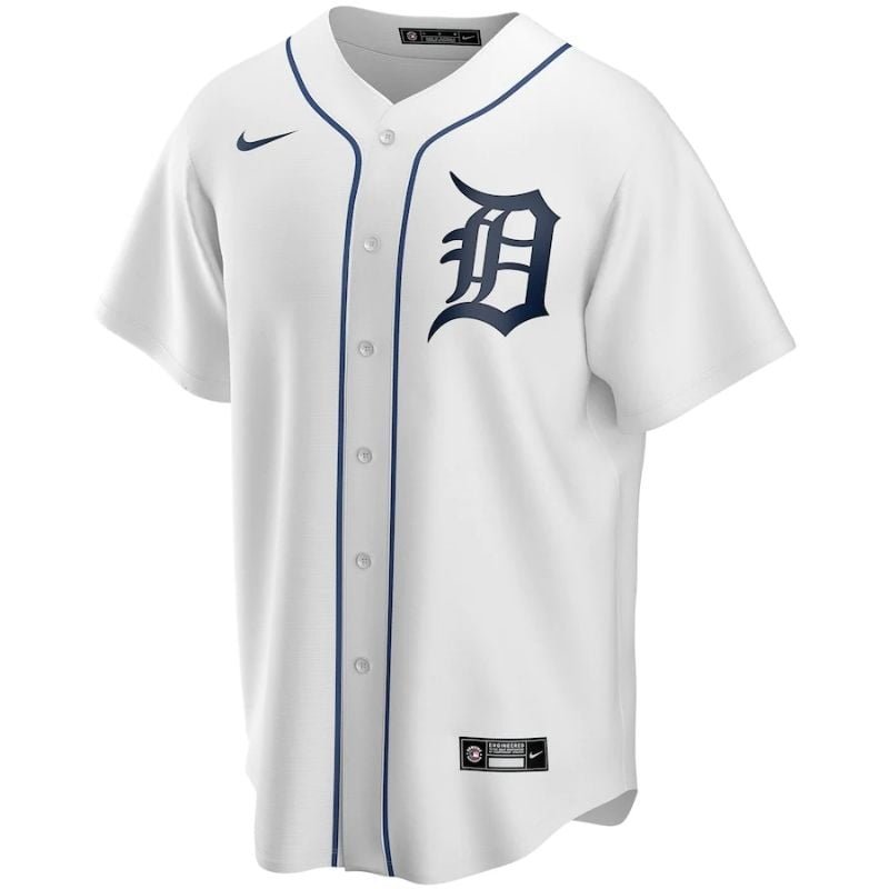 All Players Detroit Tigers 202122 Home Custom Jersey - White