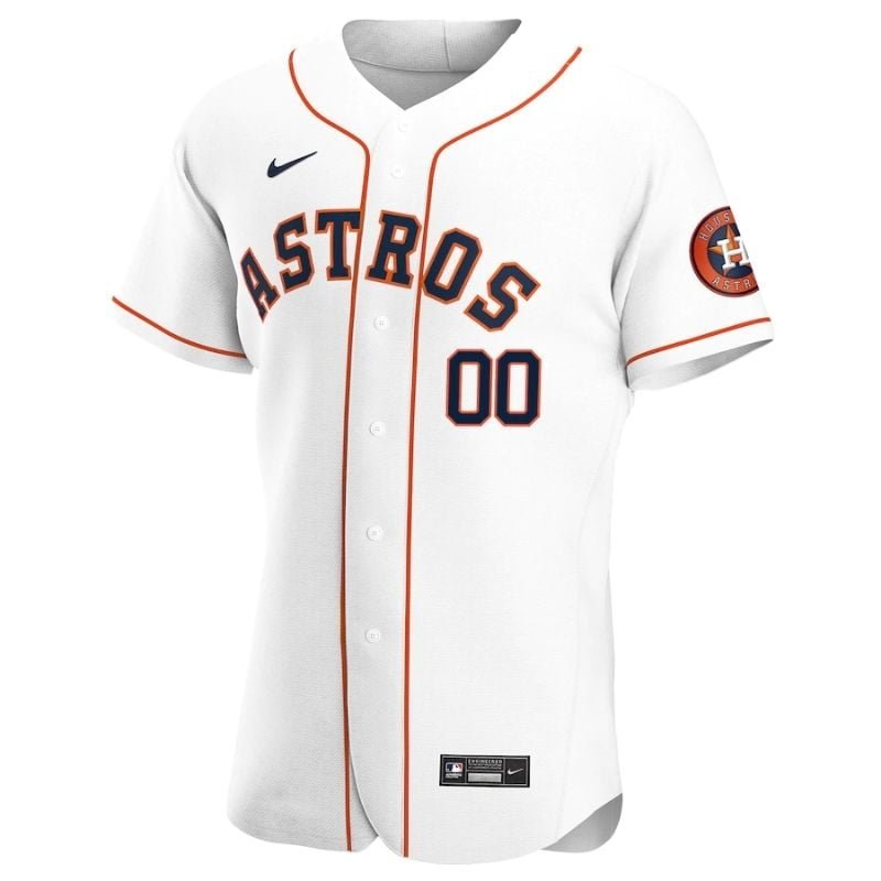 All Players Houston Astros 202122 Home Custom Jersey - White