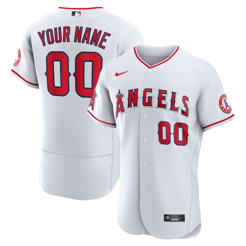 All Players Los Angeles Angels Home Custom Jersey - White