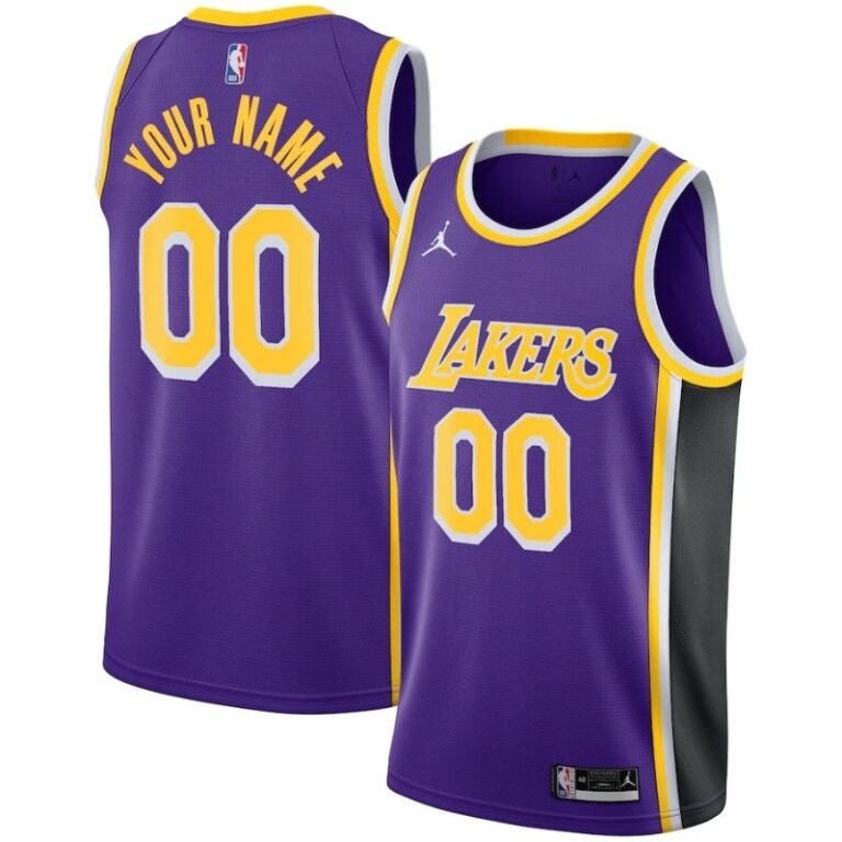 All Players Men's Los Angeles Lakers Custom Jersey 2021-22 with printing