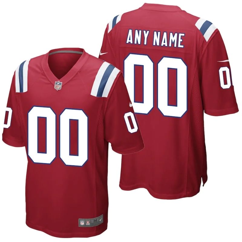 All Players New England Patriots 2021/22 Custom Jersey - Red