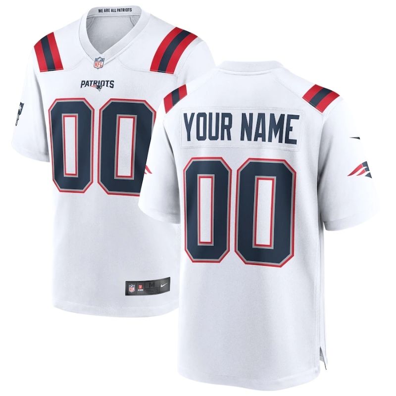 All Players New England Patriots 202122 Custom Jersey - White