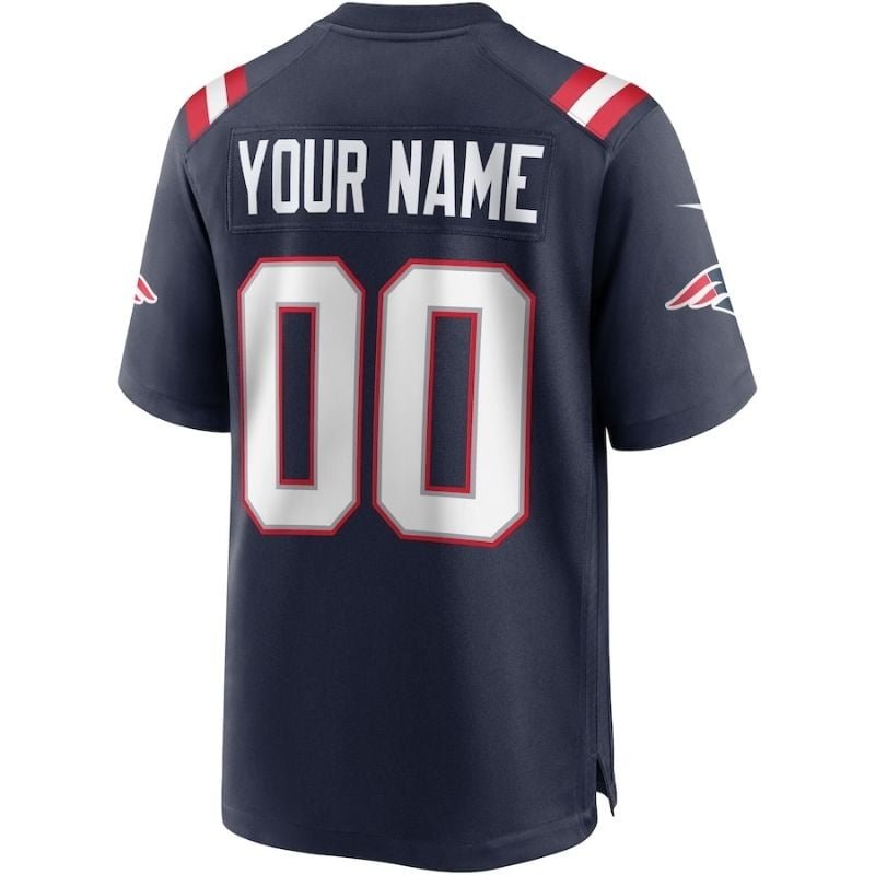 All Players New England Patriots 202122 Custom Jersey - College Navy