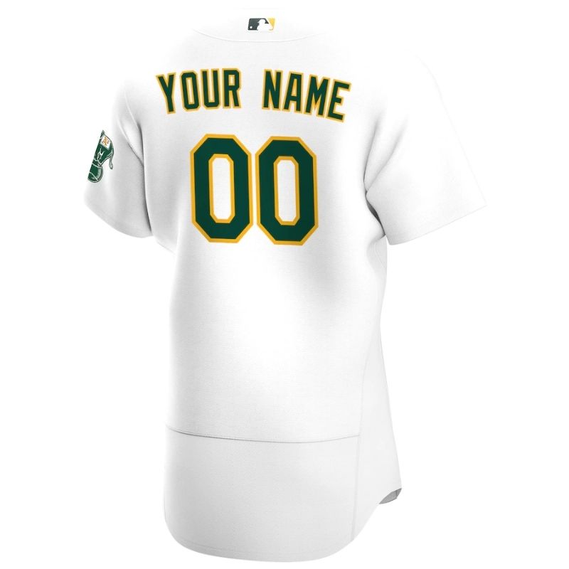 All Players Oakland Athletics 202122 Home Custom Jersey - White