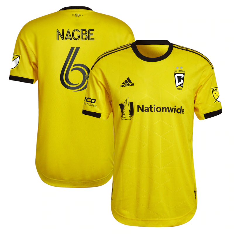 Darlington Nagbe Columbus Crew Yellow 2022 Custom Jersey