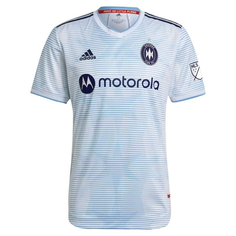 Men's Chicago Fire White 2021 Secondary Authentic Jersey