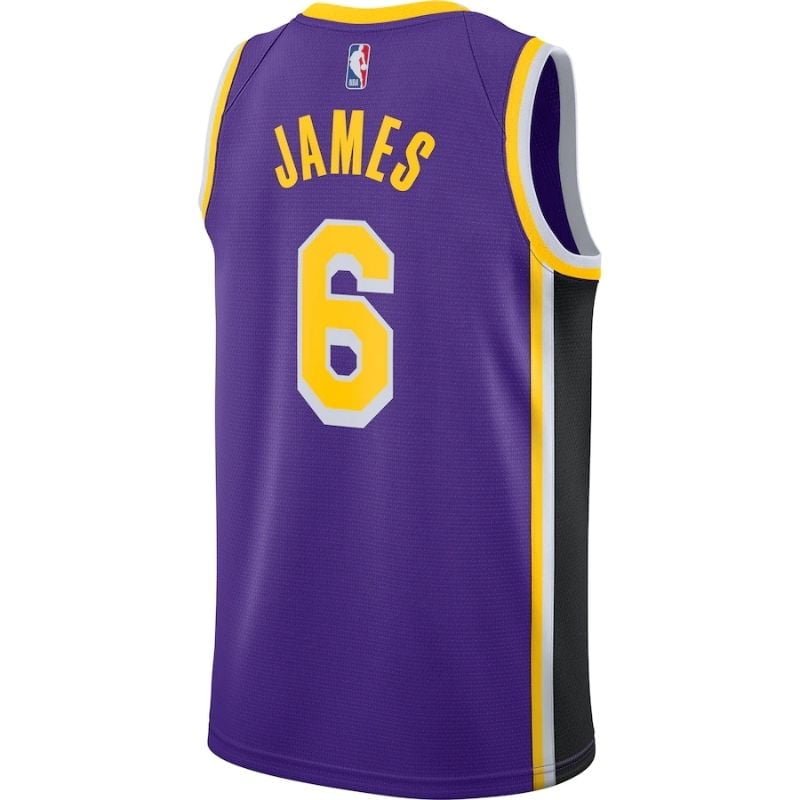 Men's Los Angeles Lakers LeBron James Purple 2021/22 #6 Swingman