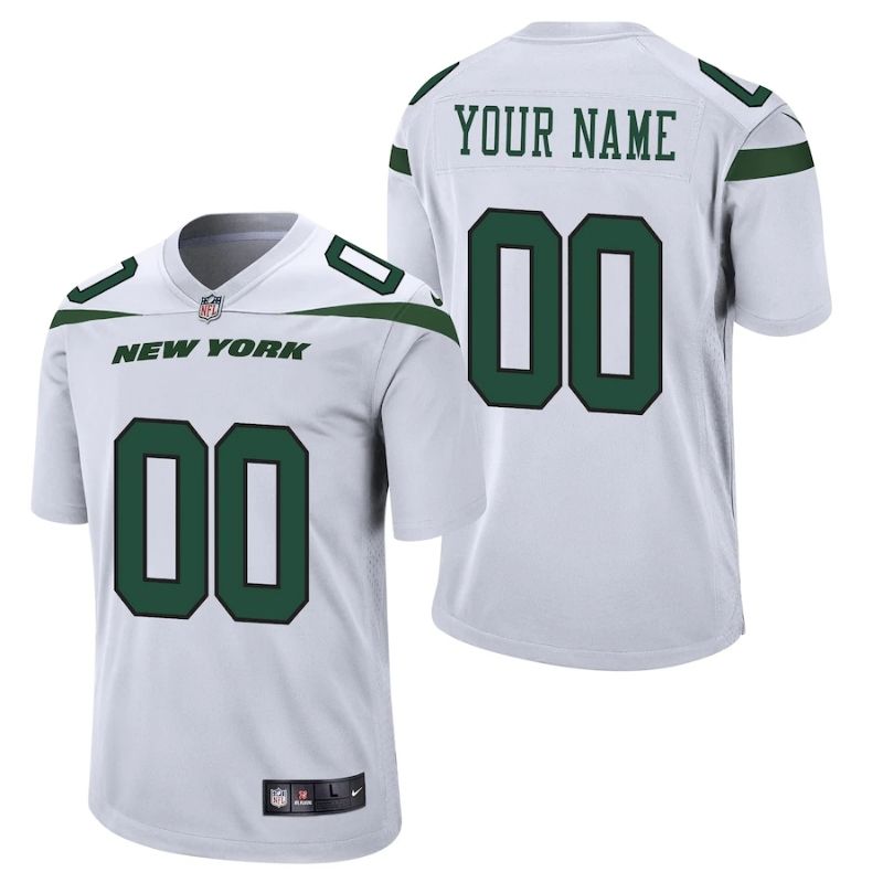 All Players New York Jets 2021/22 Custom Jersey - White