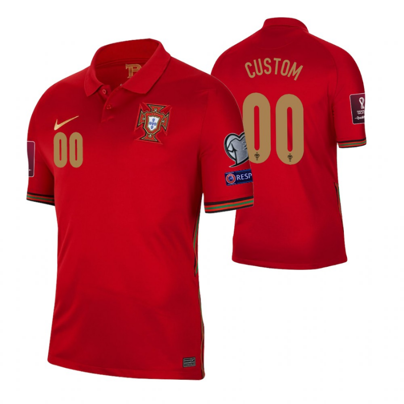 All Players Portugal National Team 2022 Qatar World Cup Custom Jersey - Red