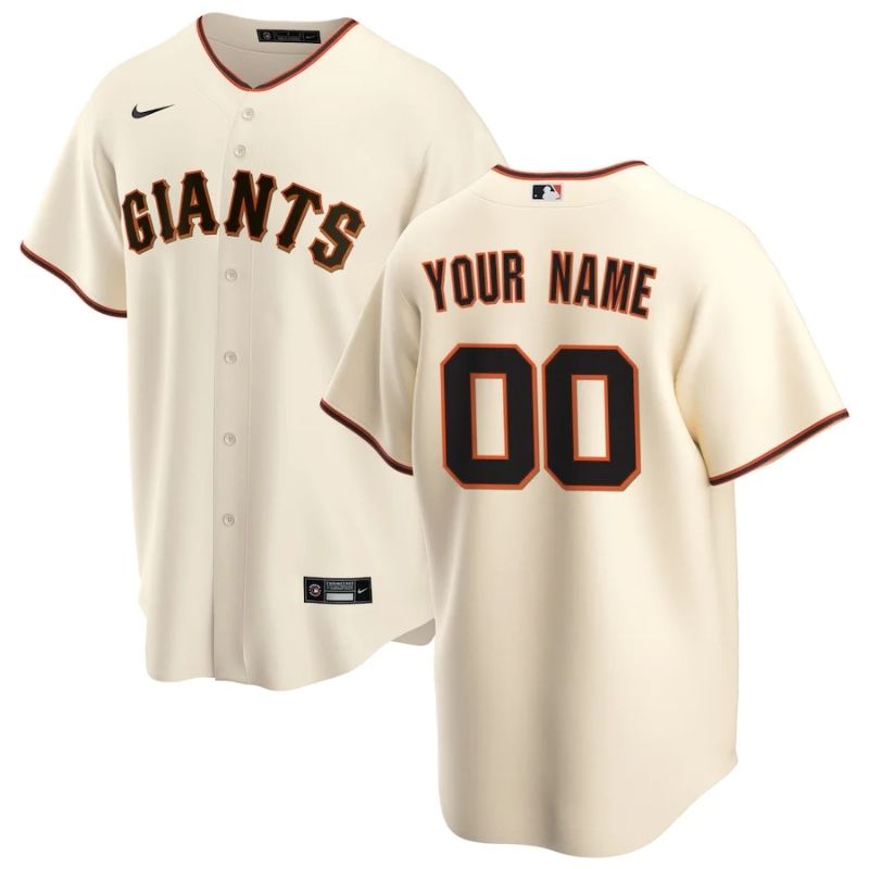 All Players San Francisco Giants 202122 Home Custom Jersey - Black