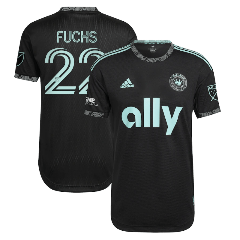 Christian Fuchs Charlotte FC 2022 Newly Minted Player Jersey - Black