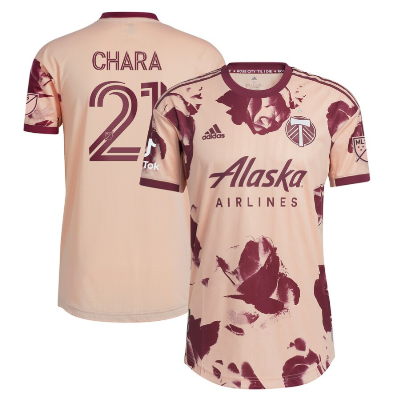 Diego Chara Portland Timbers 2022 Heritage Rose Kit Player Jersey - Pink