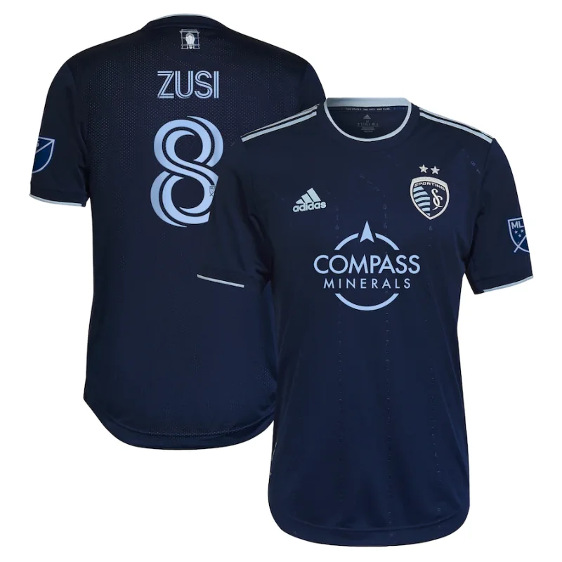 Graham Zusi Sporting Kansas City 2022 State Line 3.0 Authentic Player Jerseys - Blue