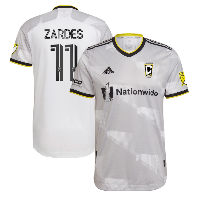 Gyasi Zardes Columbus Crew 2022 Gold Standard Kit Player Jersey - Yellow