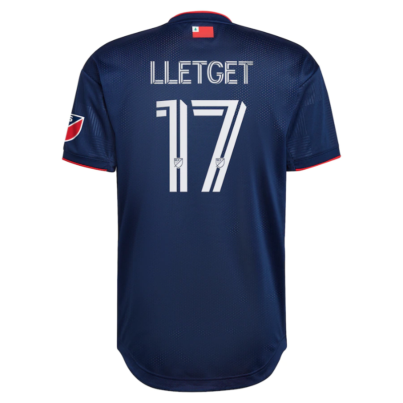 Sebastian Lletget New England Revolution 2022 The Liberty Kit Team Player Jersey - Navy