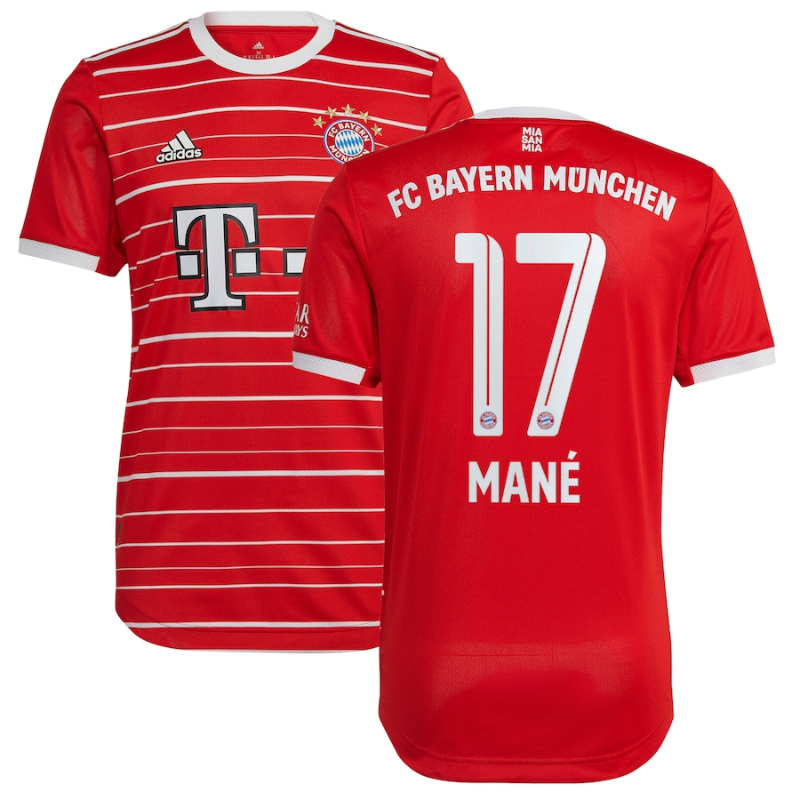 FC Bayern Munich Home Shirt 2022-23 with Mané 17 printing Jersey- All Genders