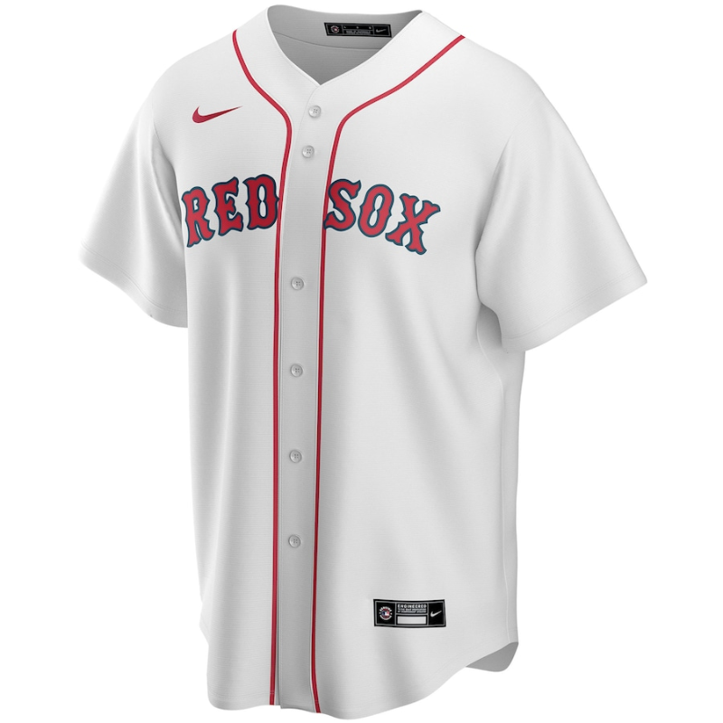 All Genders Boston Red Sox White Home Custom Jersey