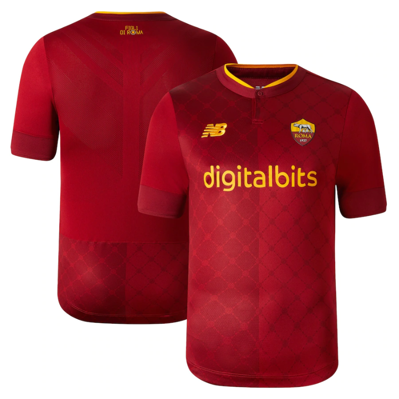 All Players AS Roma Home Shirt 2022-23 Custom Jersey