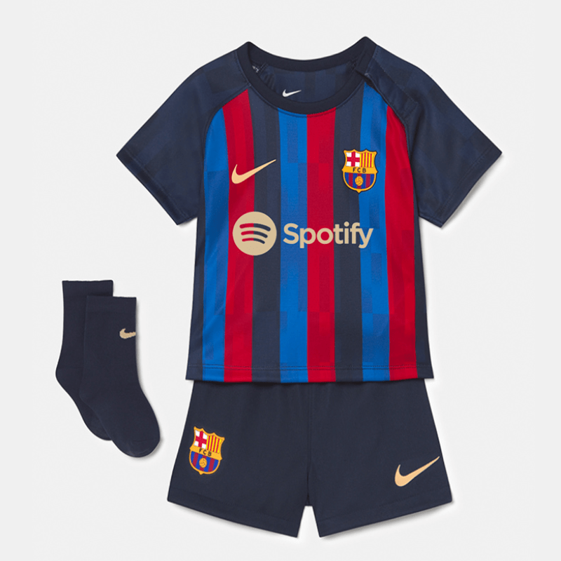 Barcelona Away Stadium Kit 2022-23, 2 – 13 Years Kids Kit - Jersey Teams