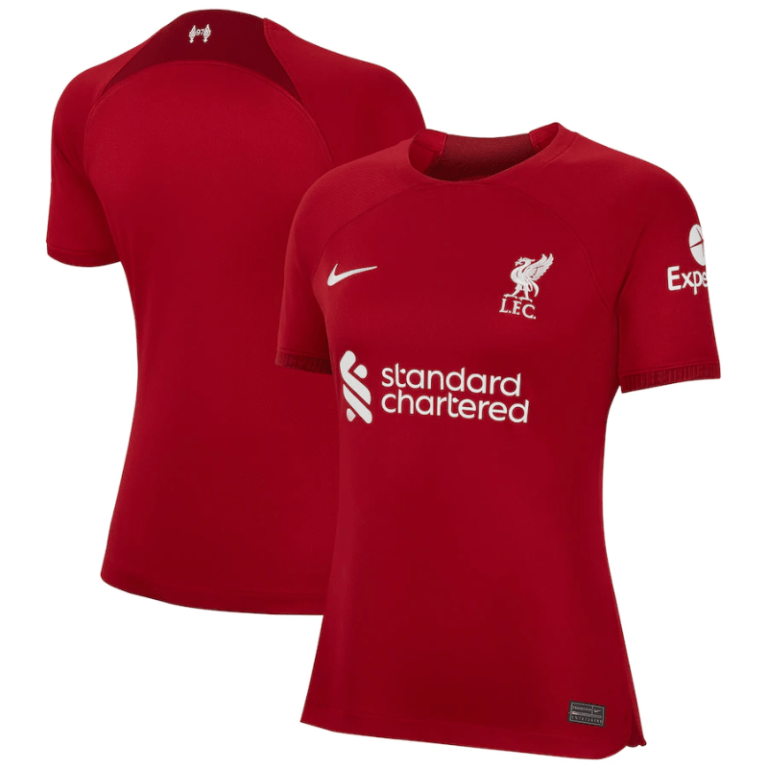 Liverpool Home Stadium Shirt 2022-23 - Womens Custom Jersey - Jersey Teams