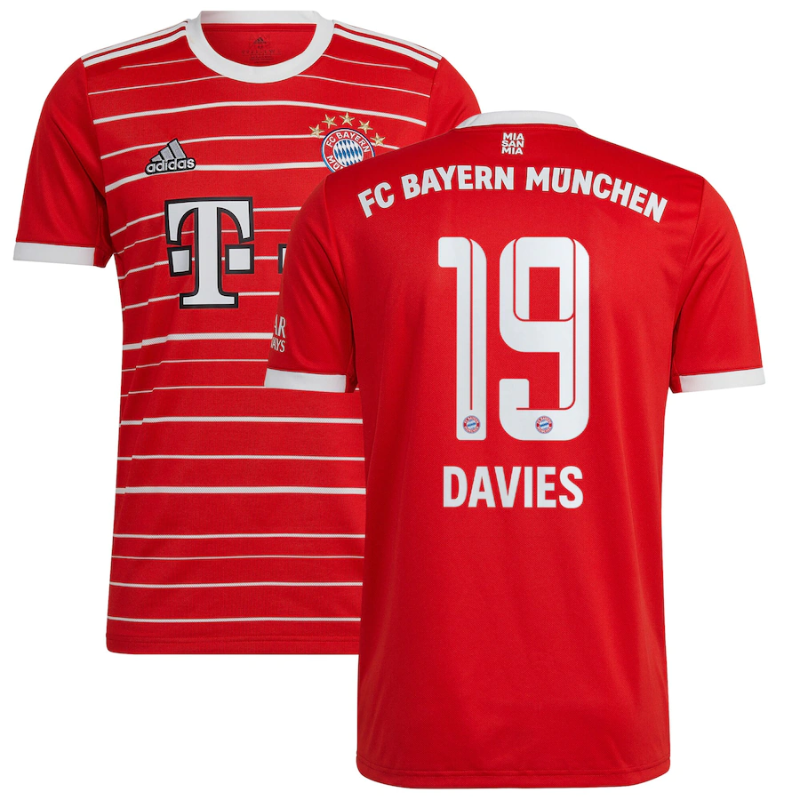 FC Bayern Home Shirt 2022-23 with Davies 19 printing Jersey