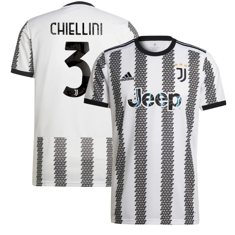 Juventus Home Shirt 2022-23 - Jersey Chiellini 3 printing
