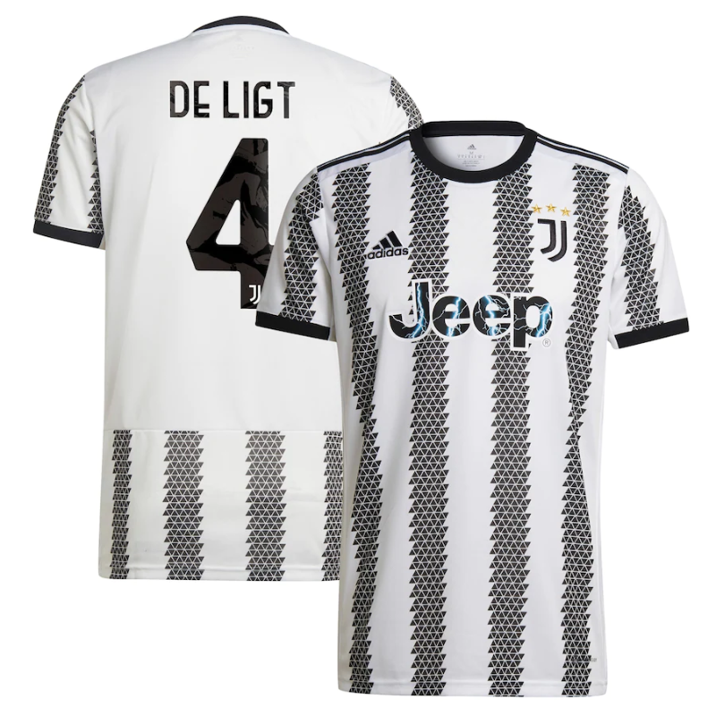 Juventus Home Shirt 2022-23 - Jersey De Ligt 4 printing
