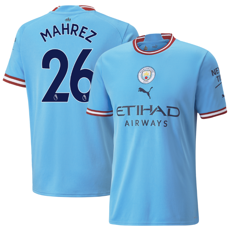 Manchester City Home Jersey 2023 With MAHREZ 26 Printing
