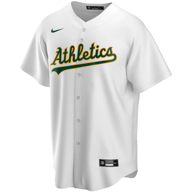 Oakland Athletics White Home Custom Jersey - All Genders