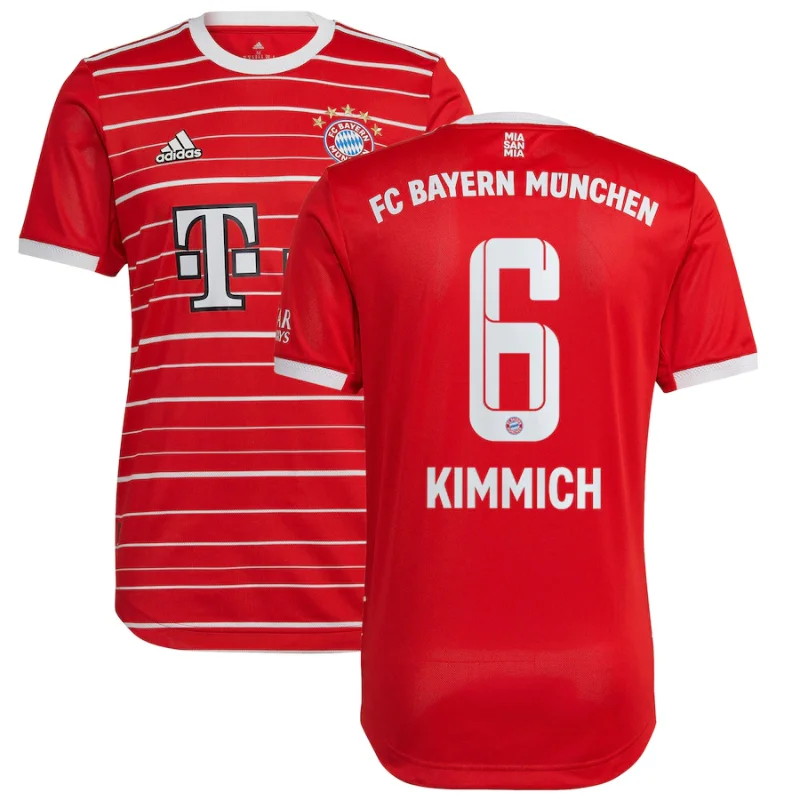 All Players Bayern Munich Home Shirt 2023 Custom Jersey - Red (6) FC Bayern Munich Home Shirt 2022-23 with Kimmich 6 printing Jersey - All Genders