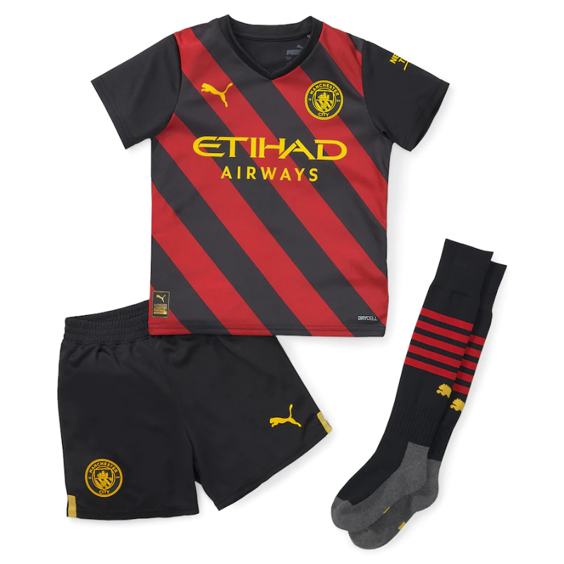 All Players Manchester City Away Kids Kit 2022-23 Custom jersey