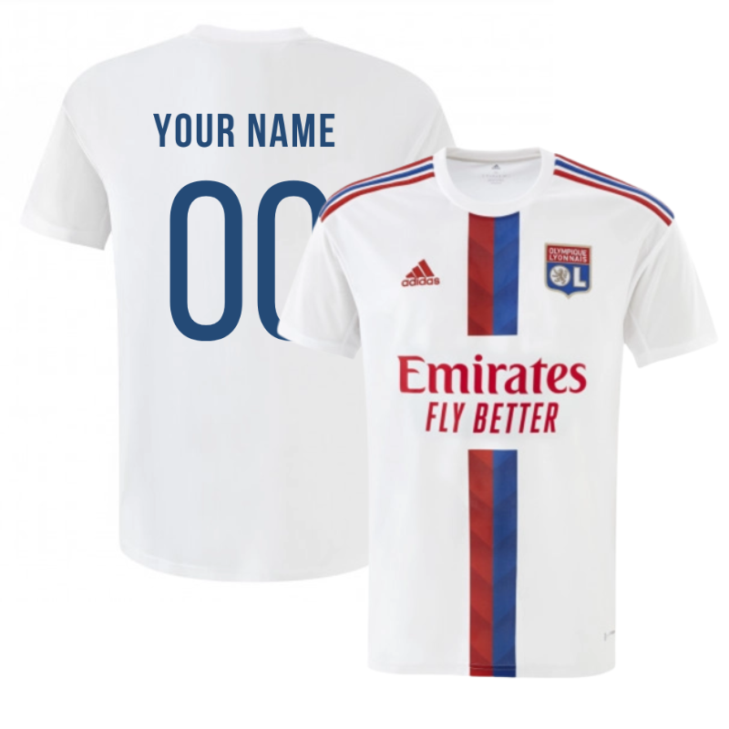 All Players Olympique Lyonnais Home Shirt 2023 Custom Jersey