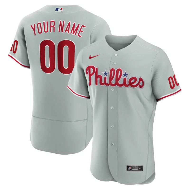 All Players Philadelphia Phillies Gray Road Custom Jersey