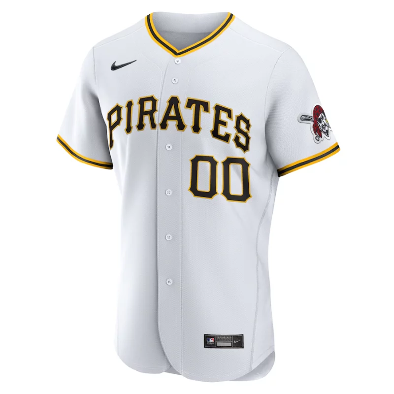 All Players Pittsburgh Pirates White Home Custom Jersey