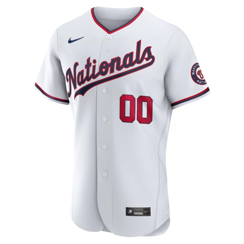 All Players Washington Nationals White Official Custom Jersey