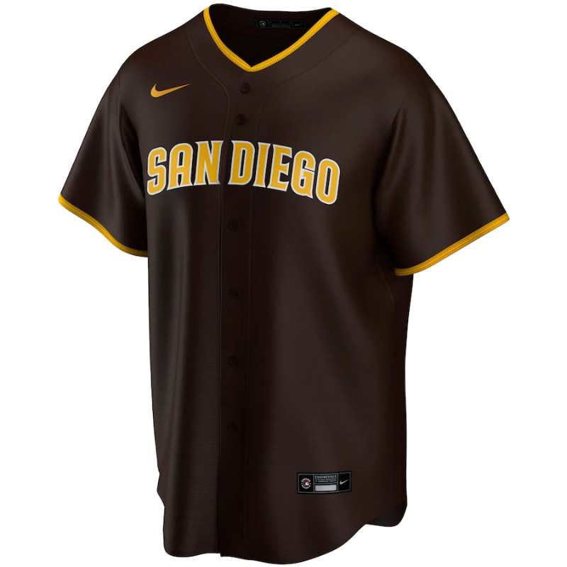 San Diego Padres Brown Road Team Jersey All Players