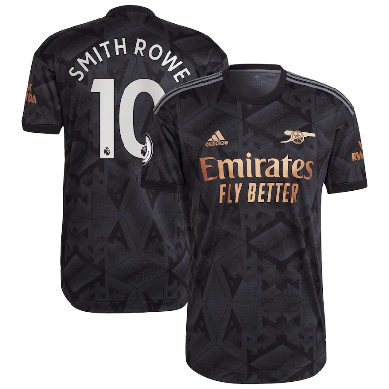 Emile Smith Rowe Arsenal Shirt 202223 Away Player Jersey - Black