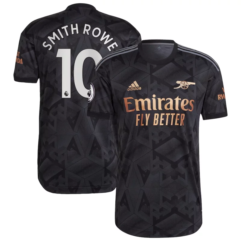 Arsenal Shirt 202223 Away Player Jersey - Black (2) Emile Smith Rowe Arsenal Shirt 202223 Away Player Jersey - Black