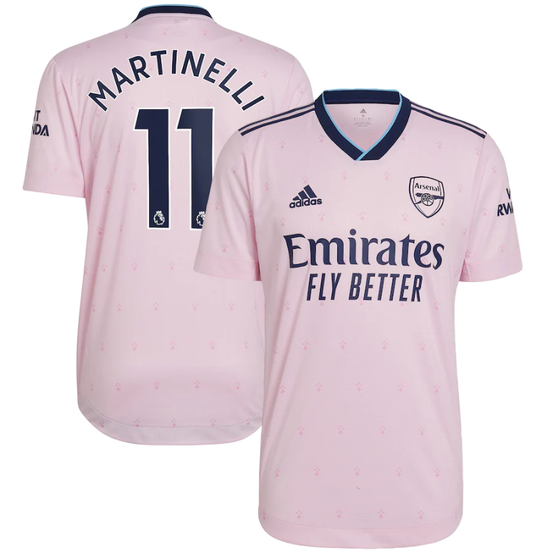 Arsenal Third Shirt 2022-23 with Martinelli 11 printing Player Jersey - All Genders