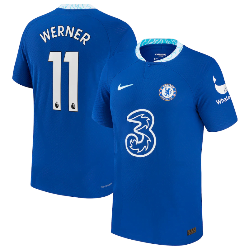 Chelsea Home Vapor Match Shirt 2022-23 with Werner 11 printing