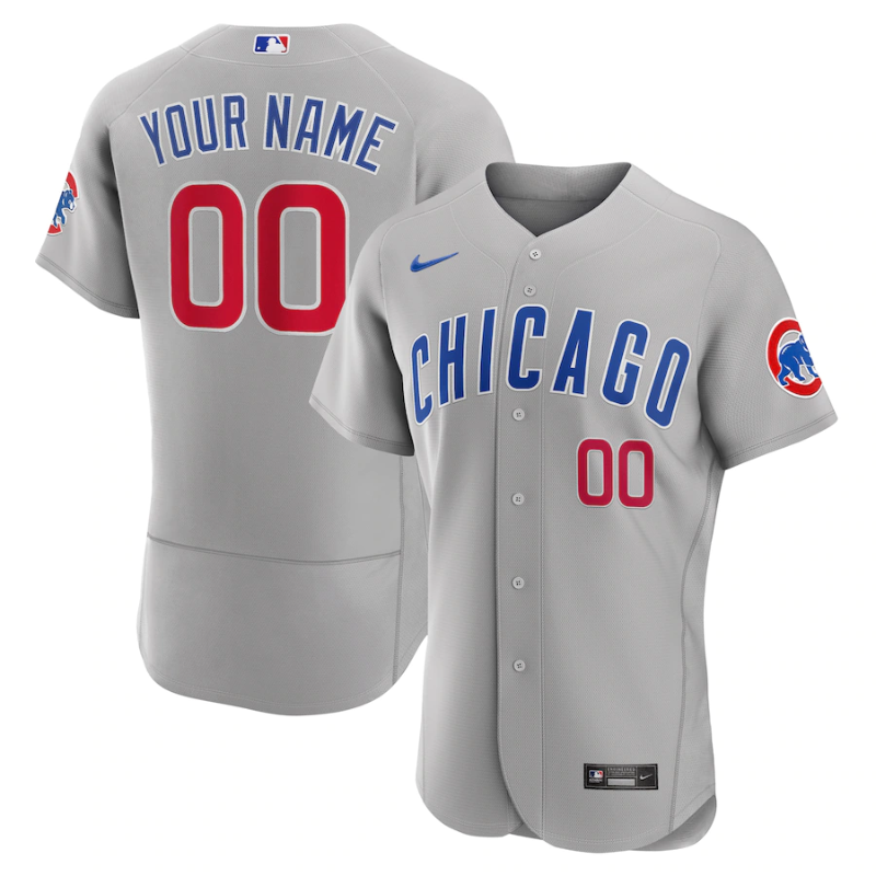 All Players Chicago Cubs Gray Custom Jersey