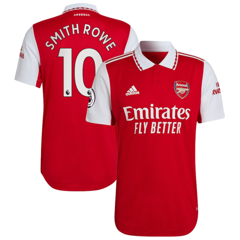 Emile Smith Rowe Arsenal Shirt 202223 Home Player Jersey - Red