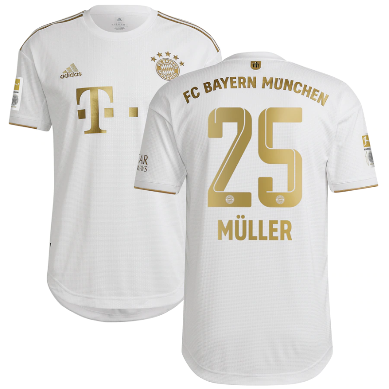 FC Bayern Munich Away Shirt 2022-23 with Müller 25 printing - All Genders