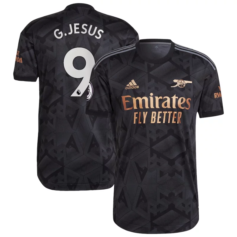 Gabriel Jesus Arsenal 202223 Away Player Jersey - Black