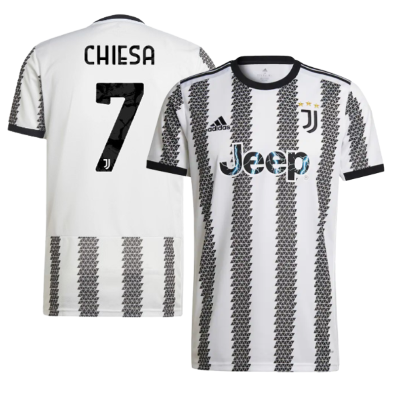 Juventus Home Shirt 2022-23 - Jersey Chiesa 7 printing