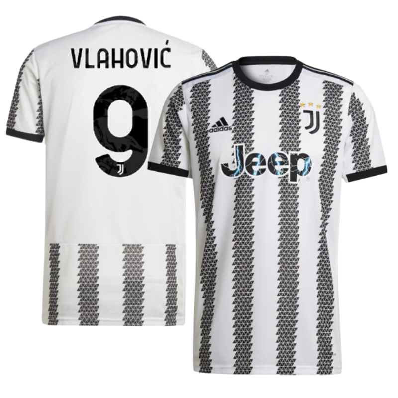 Juventus Home Shirt 2022-23 - Jersey Vlahović 9 printing