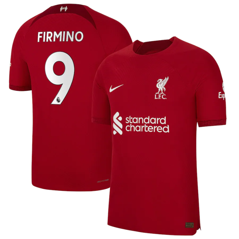 Liverpool Home Shirt 2022-23 with Firmino 9 printing