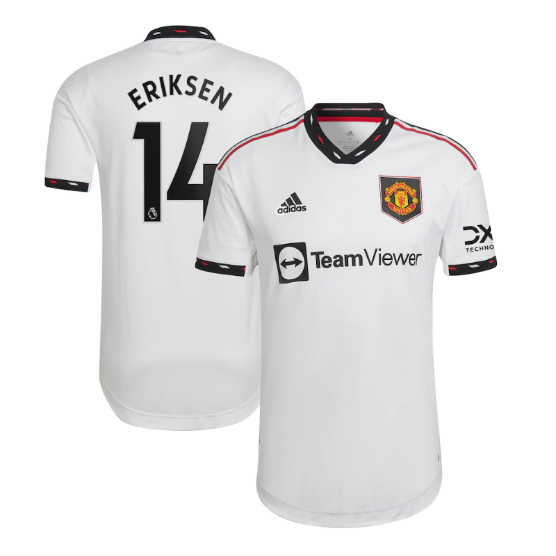 Manchester United Away Shirt 2022-23 with Jersey Eriksen 14 printing
